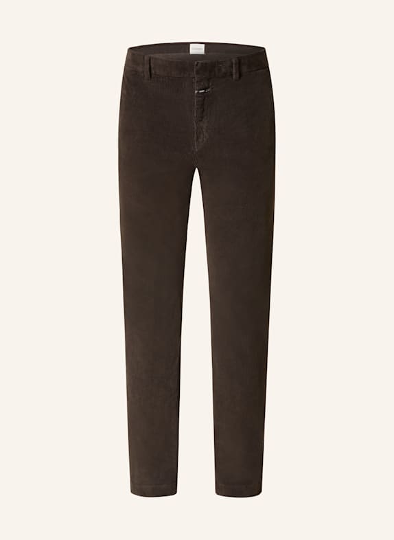 CLOSED Corduroy trousers slim fit DARK BROWN