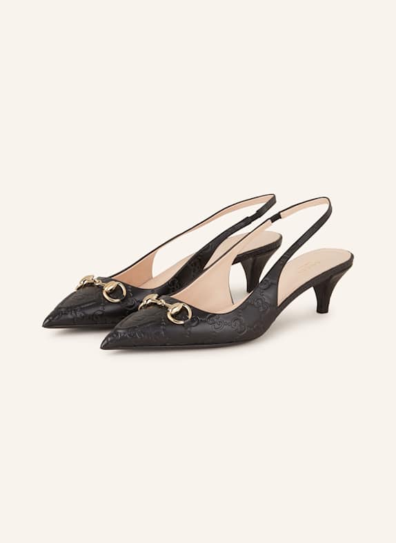 GUCCI Slingpumps 1000 BLACK/BLACK