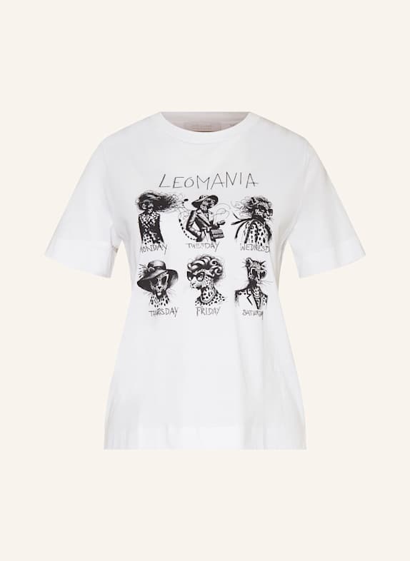 Rich & Royal T-Shirt mit Schmucksteinen WEISS