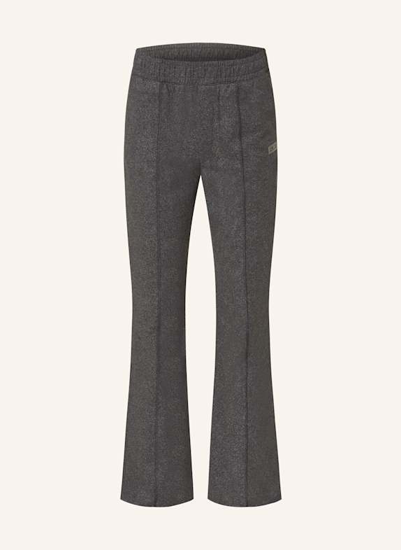 10DAYS Sweatpants mit Glitzergarn DUNKELGRAU/ SILBER