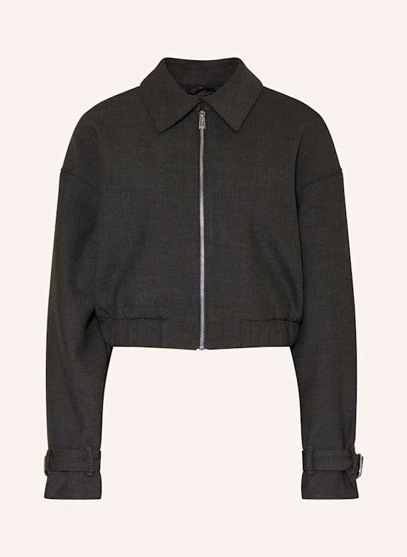 HUGO Cropped-Jacke AMISURI DUNKELGRAU