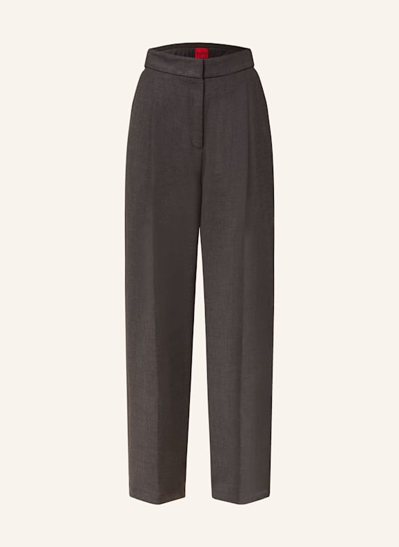 HUGO HASABO wide leg trousers DARK GRAY