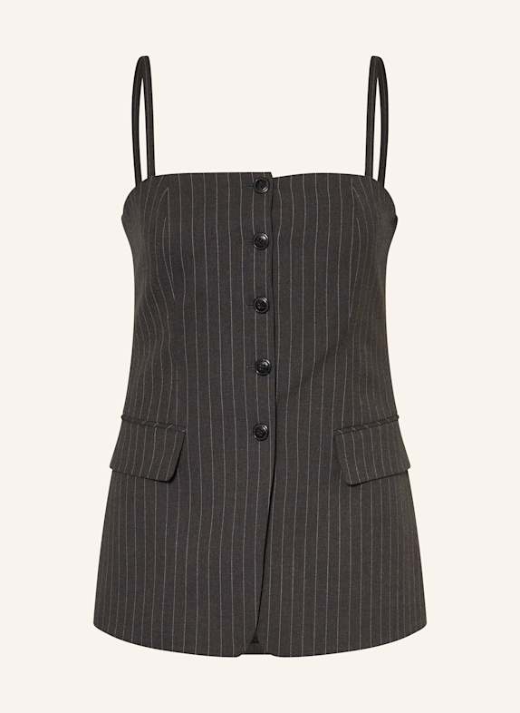 HUGO Blazerweste ASIANE GRAU / HELLGRAU