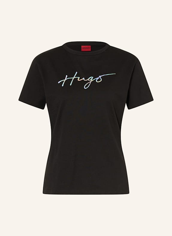 HUGO T-Shirt DAMACIA SCHWARZ