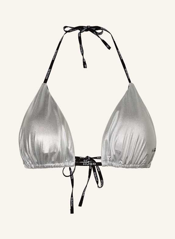 HUGO Triangel-Bikini-Top PURE SILBER