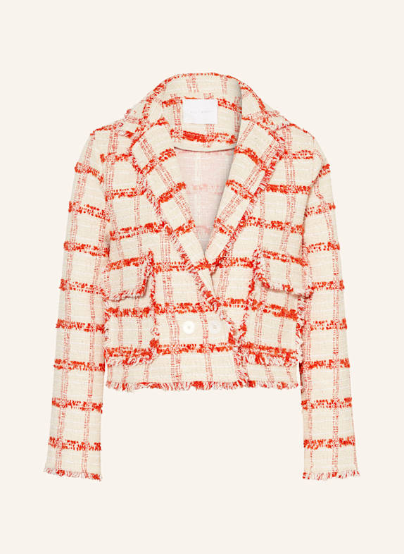 Rich & Royal Bouclé-Blazer CREME/ ORANGE