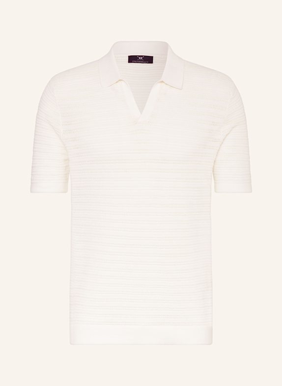 STROKESMAN'S Koszulka polo z dzianiny BIAŁY