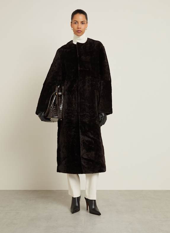 TOTEME Mantel DUNKELBRAUN