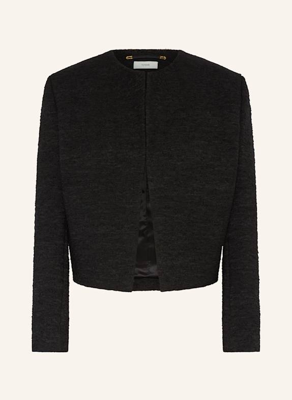 TOTEME Bouclé-Jacke SCHWARZ