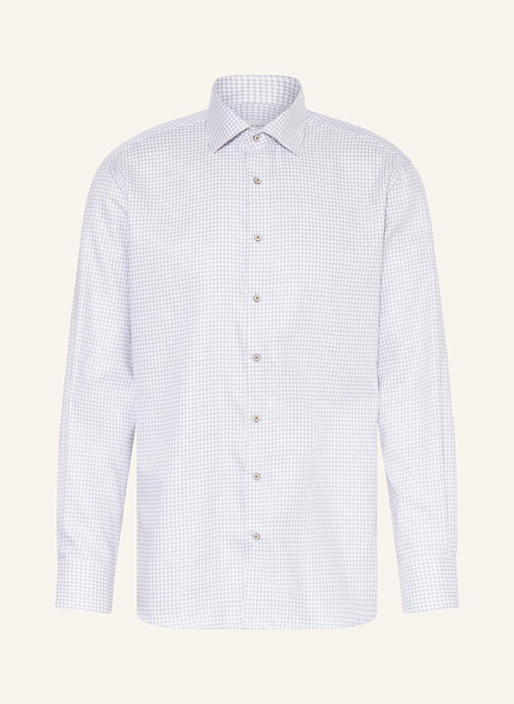 ETERNA Hemd Modern Fit WEISS/ BLAU/ BRAUN