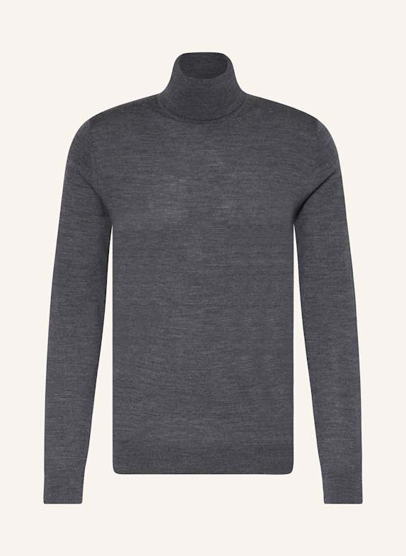 REISS Rollkragenpullover CAINE aus Merinowolle GRAU