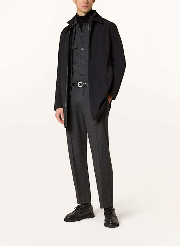 REISS Mantel LOGAN mit herausnehmbarer Blende SCHWARZ