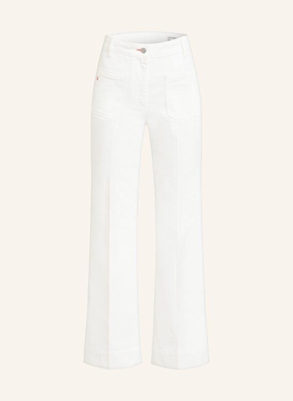 VICTORIA BECKHAM Flared Jeans ALINA 8845 WASHED WHITE