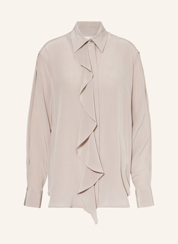 VICTORIA BECKHAM Hemdbluse aus Seide mit Volants ROSÉ