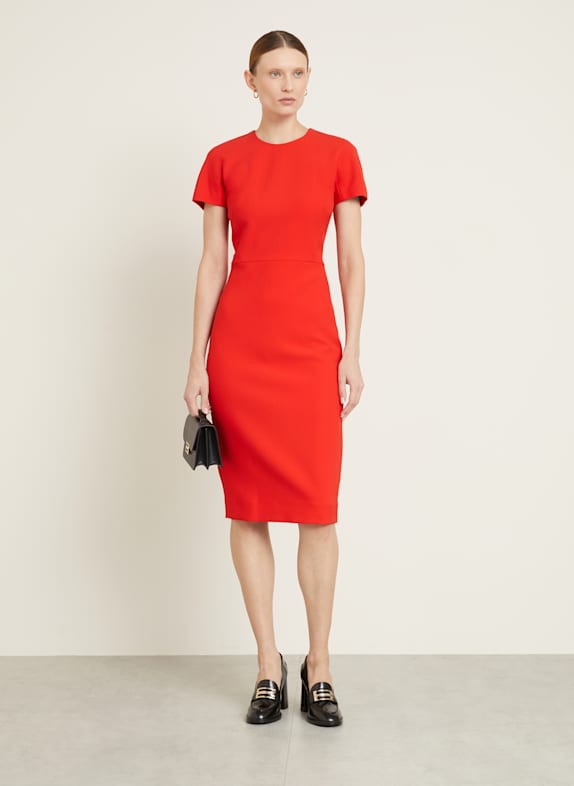 VICTORIA BECKHAM Sheath dress RED