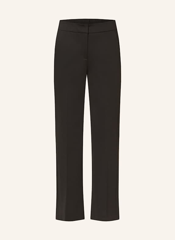 LUISA CERANO Wide leg trousers BLACK