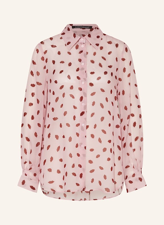 LUISA CERANO Shirt blouse PINK/ DARK RED