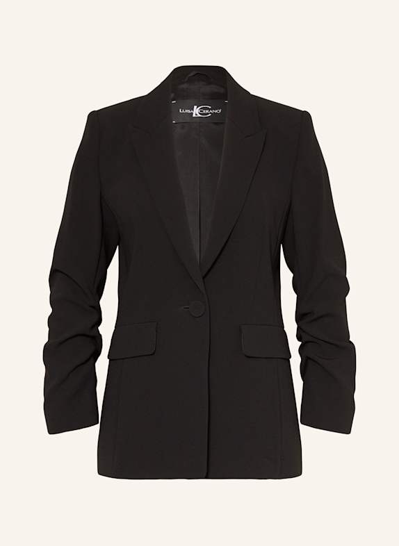 LUISA CERANO Satinblazer SCHWARZ