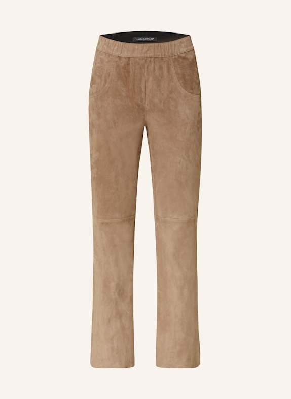 LUISA CERANO Lederhose HELLBRAUN