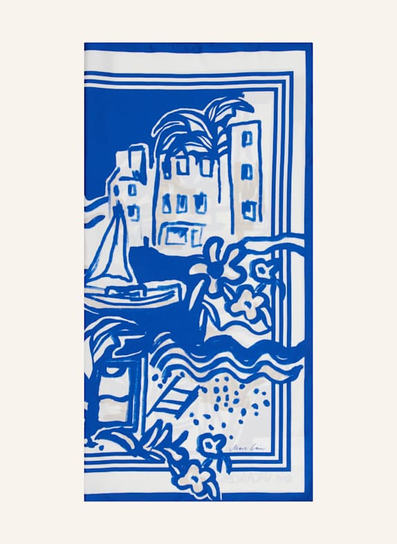 MARC CAIN Seidentuch 366 gentian