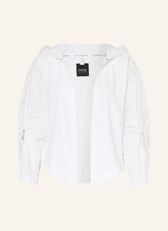 MARC CAIN Jacke im Materialmix 100 WHITE