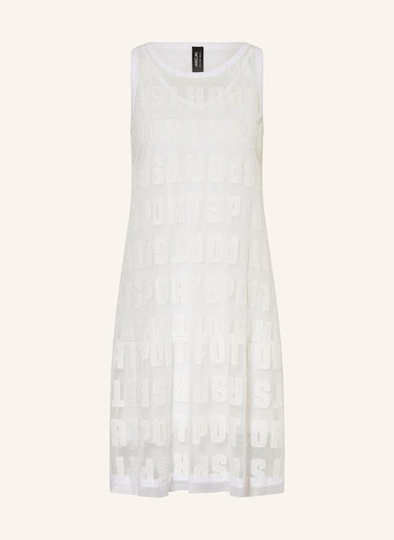 MARC CAIN Mesh-Kleid 100 WHITE