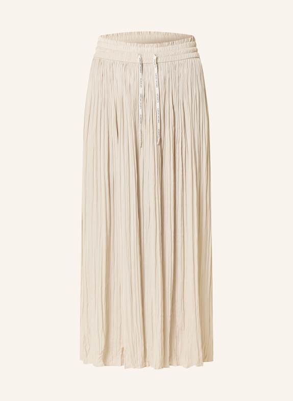 MARC CAIN Pleated skirt 183 soft stone