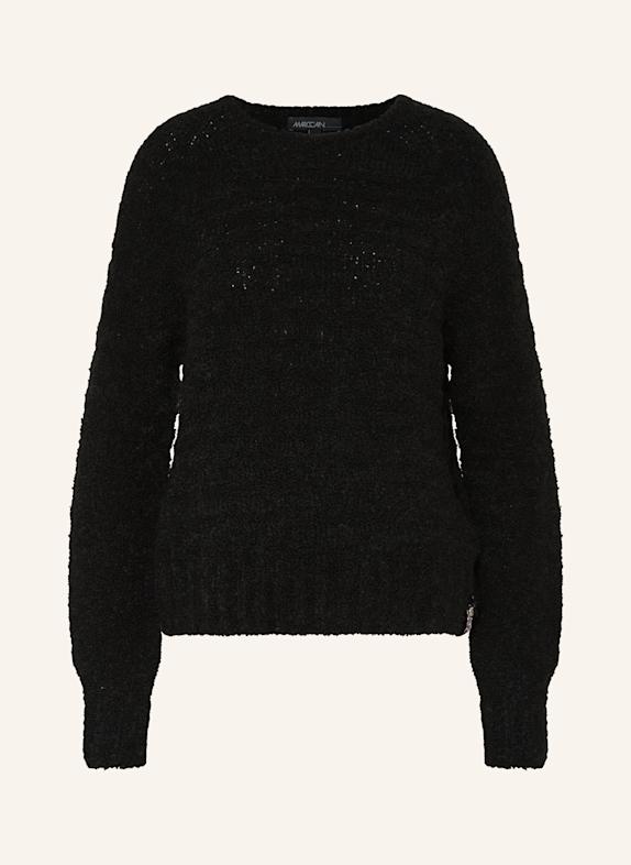 MARC CAIN Pullover mit Alpaka SCHWARZ