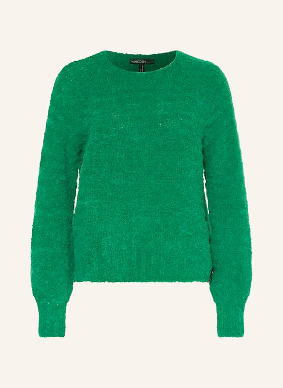 MARC CAIN Pullover mit Alpaka DUNKELGRÜN