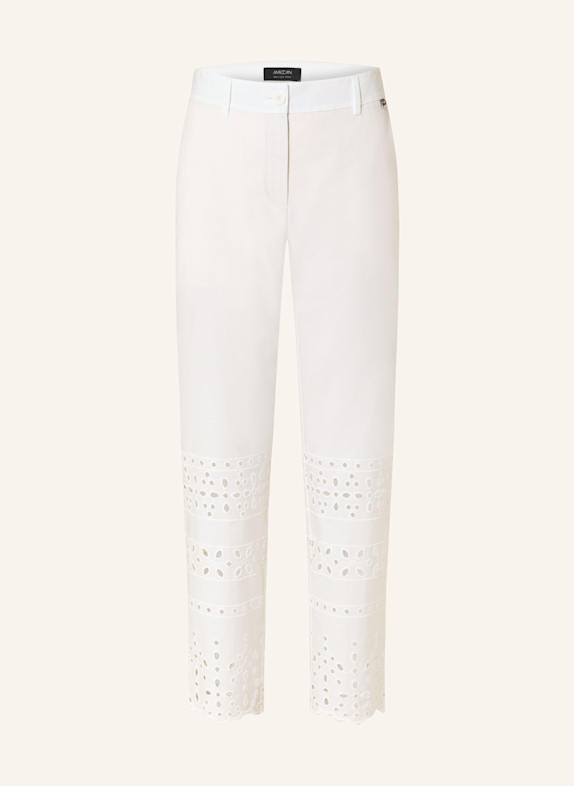 MARC CAIN Hose FRANCA mit Lochspitze 100 WHITE