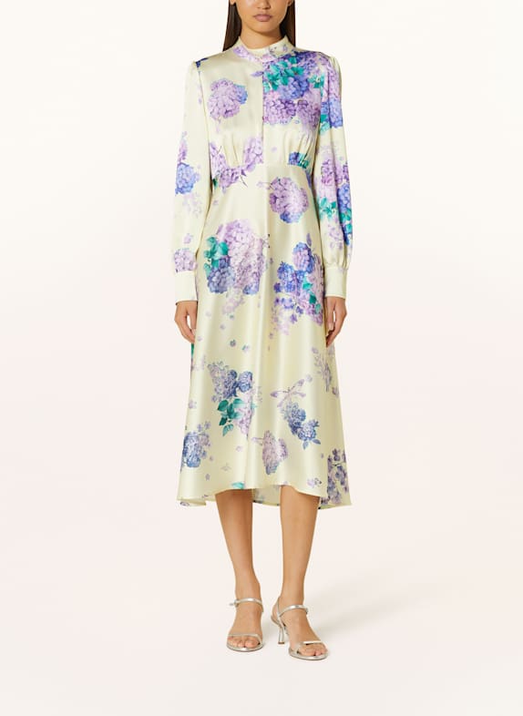 MARC CAIN Cocktailkleid aus Satin 405 bright vanilla