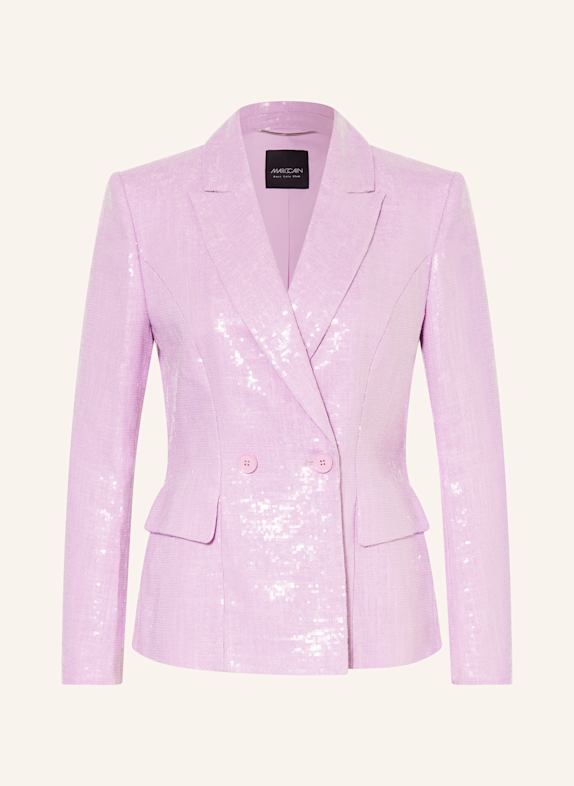 MARC CAIN Blazer mit Leinen und Pailletten 707 deep lavender
