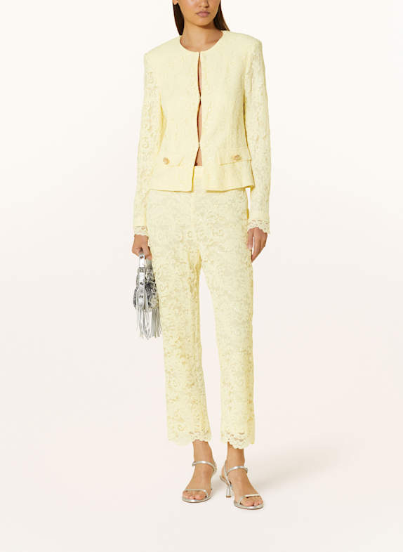 MARC CAIN Spitzenhose FRIA mit Pailletten 405 bright vanilla
