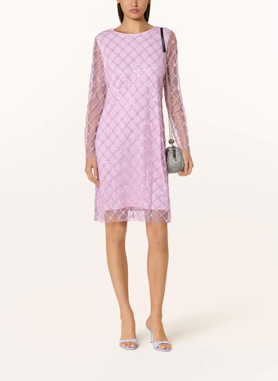 MARC CAIN Cocktailkleid aus Mesh 707 deep lavender