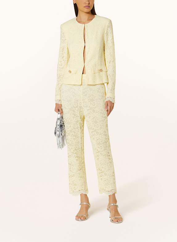 MARC CAIN Spitzenjacke mit Pailletten 405 bright vanilla