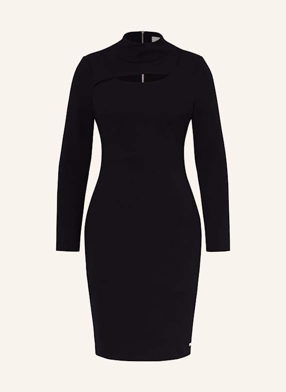 Calvin Klein Etuikleid mit Cut-out SCHWARZ