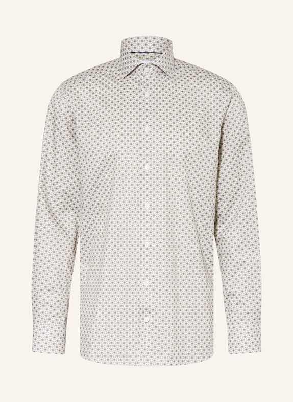 ETON Shirt contemporary fit BEIGE / GREEN / WHITE