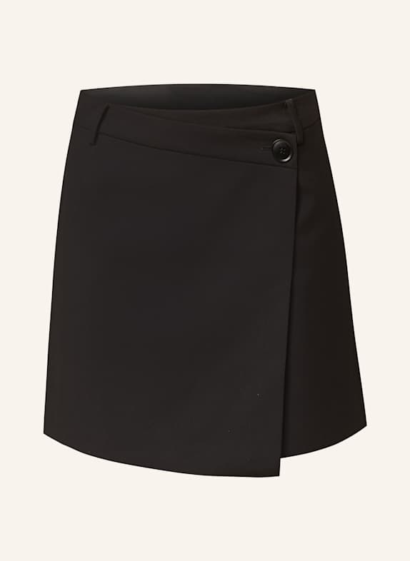 GESTUZ Spódnica kopertowa PAULAGZ CZARNY