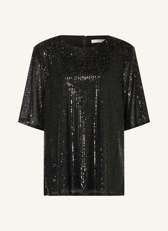 GESTUZ Blusenshirt KAMMYGZ mit Pailletten SCHWARZ