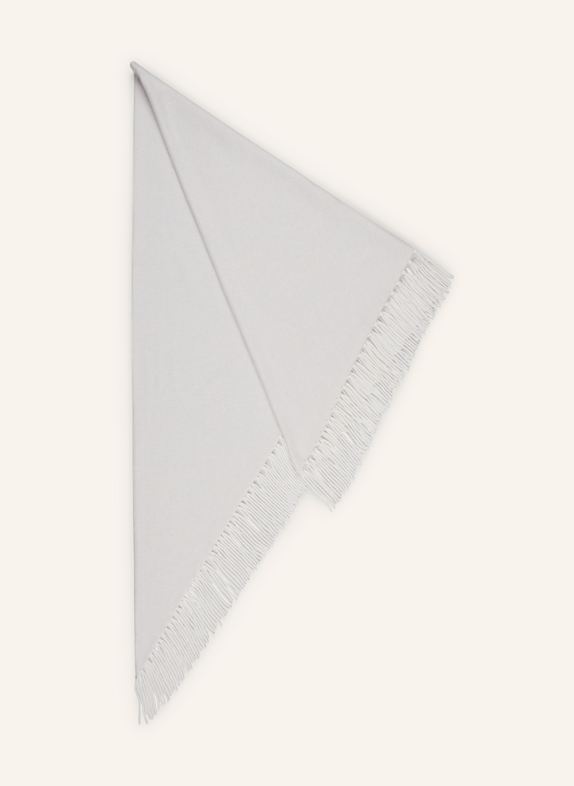 HERZEN'S ANGELEGENHEIT Dreieckstuch mit Cashmere HELLGRAU