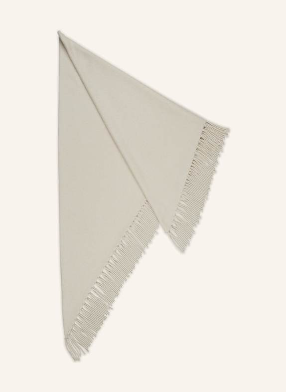 HERZEN'S ANGELEGENHEIT Triangular scarf with cashmere CREAM