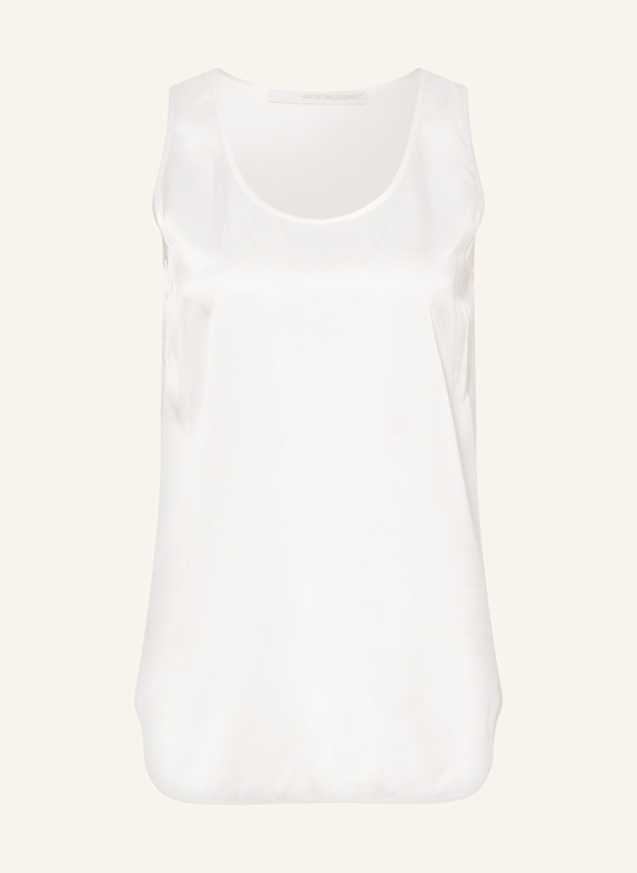 HERZEN'S ANGELEGENHEIT Silk top WHITE