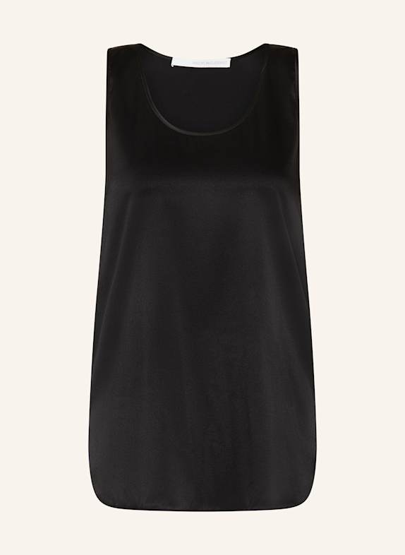 HERZEN'S ANGELEGENHEIT Silk top BLACK