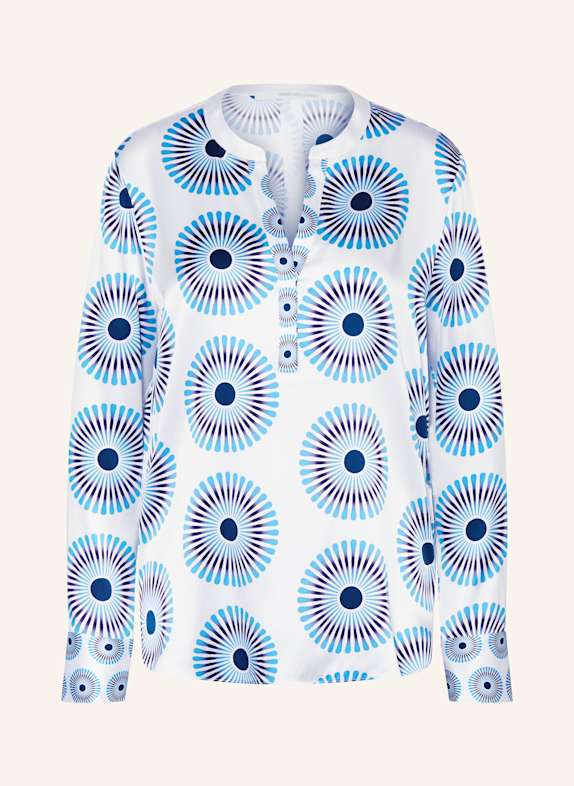 HERZEN'S ANGELEGENHEIT Silk tunic WHITE/ BLUE