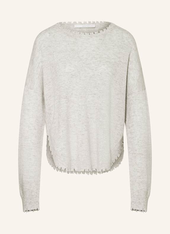 HERZEN'S ANGELEGENHEIT Sweater with cashmere LIGHT GRAY