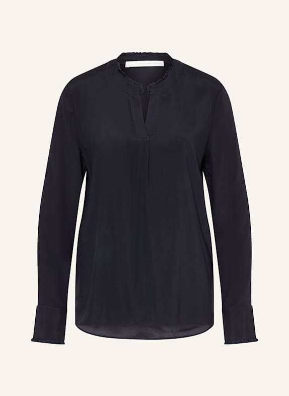 HERZEN'S ANGELEGENHEIT Shirt blouse in silk DARK BLUE