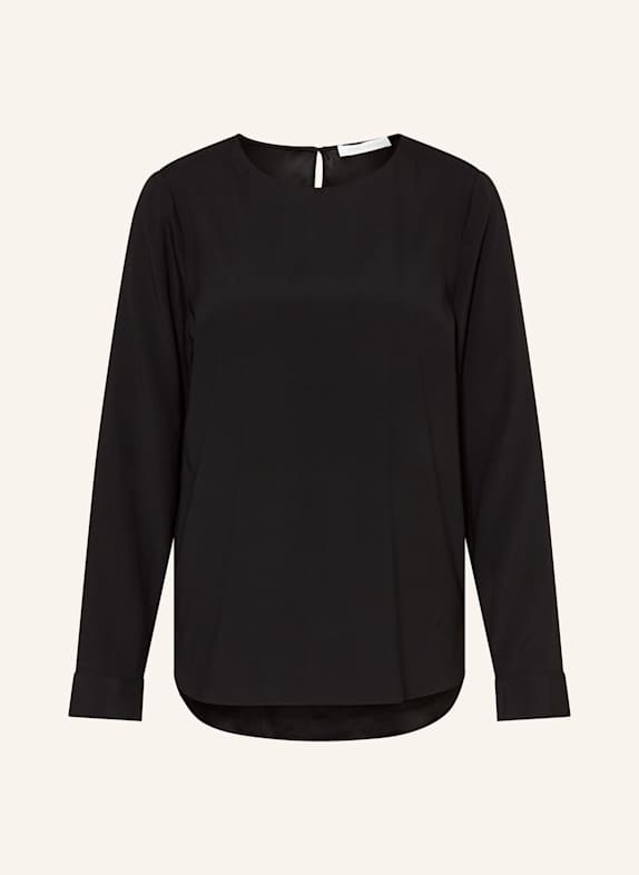 HERZEN'S ANGELEGENHEIT Blusenshirt aus Seide SCHWARZ