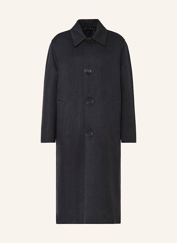 FENDI Wollmantel DUNKELBLAU
