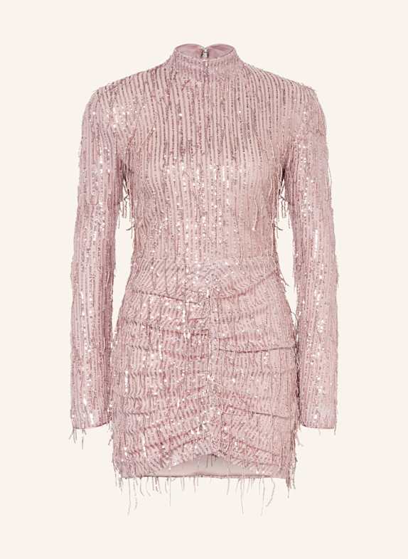 ROTATE Kleid mit Pailletten ROSÉ