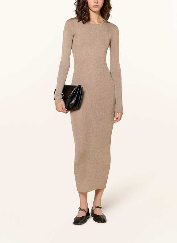 InWear Strickkleid THANIIW mit Glitzergarn GOLD/ TAUPE